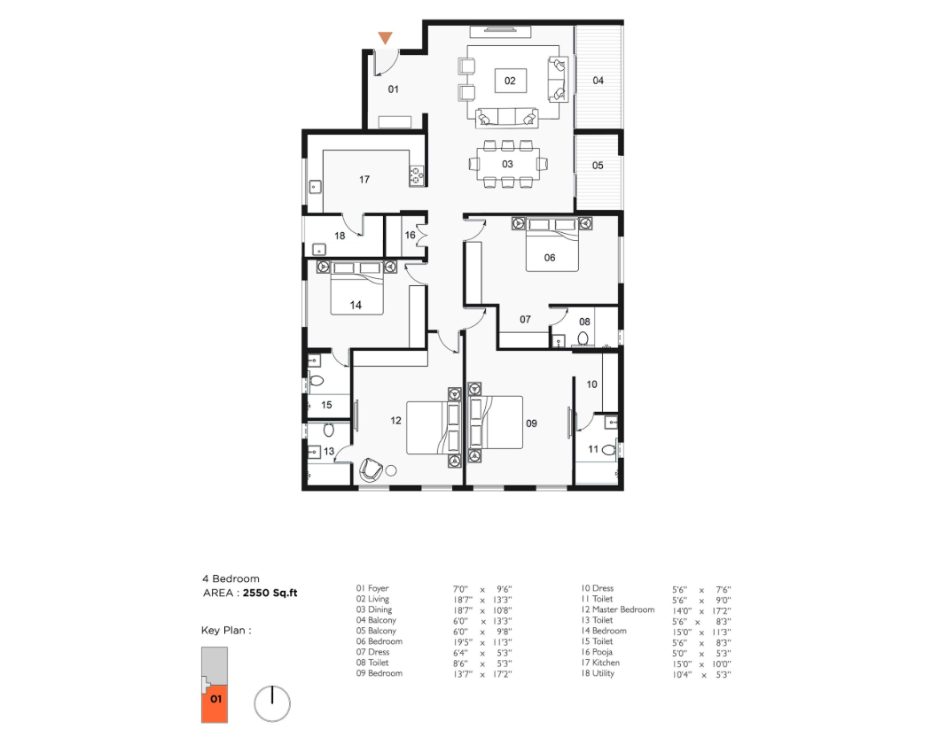 sri ramachandra by ceebros 4 bedroom pla 1 - 4 bhk near me
