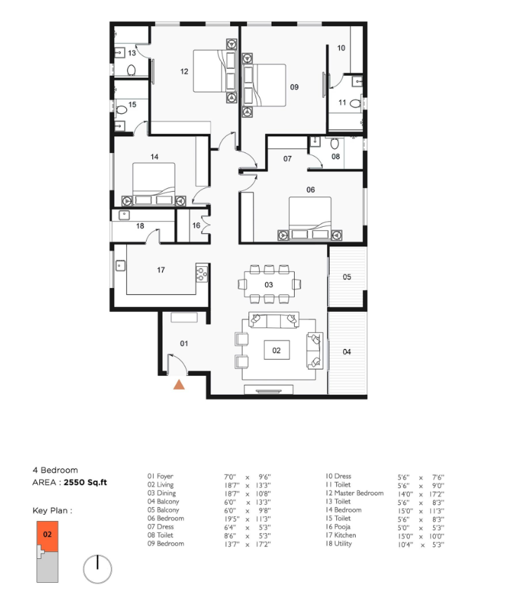sri ramachandra by ceebros 4 bedroom plan 2 - 4 bhk near me