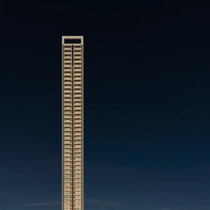 gallery of spr city sky tower night view - 3 bhk apartment
