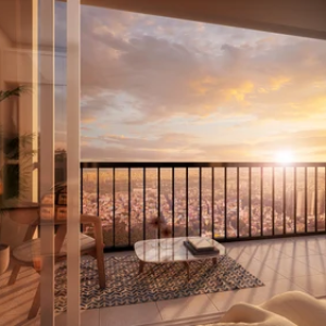 gallery of spr city balcony view - 3 bhk apartment