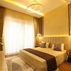 spr city modelhouse 3 bhk with lighting - 3 bhk apartment